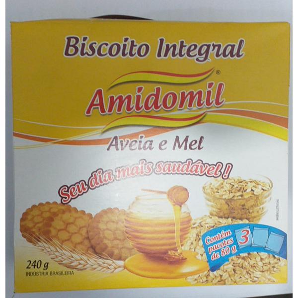 BISC INTEG AVEIA E MEL AMIDOMIL 240G