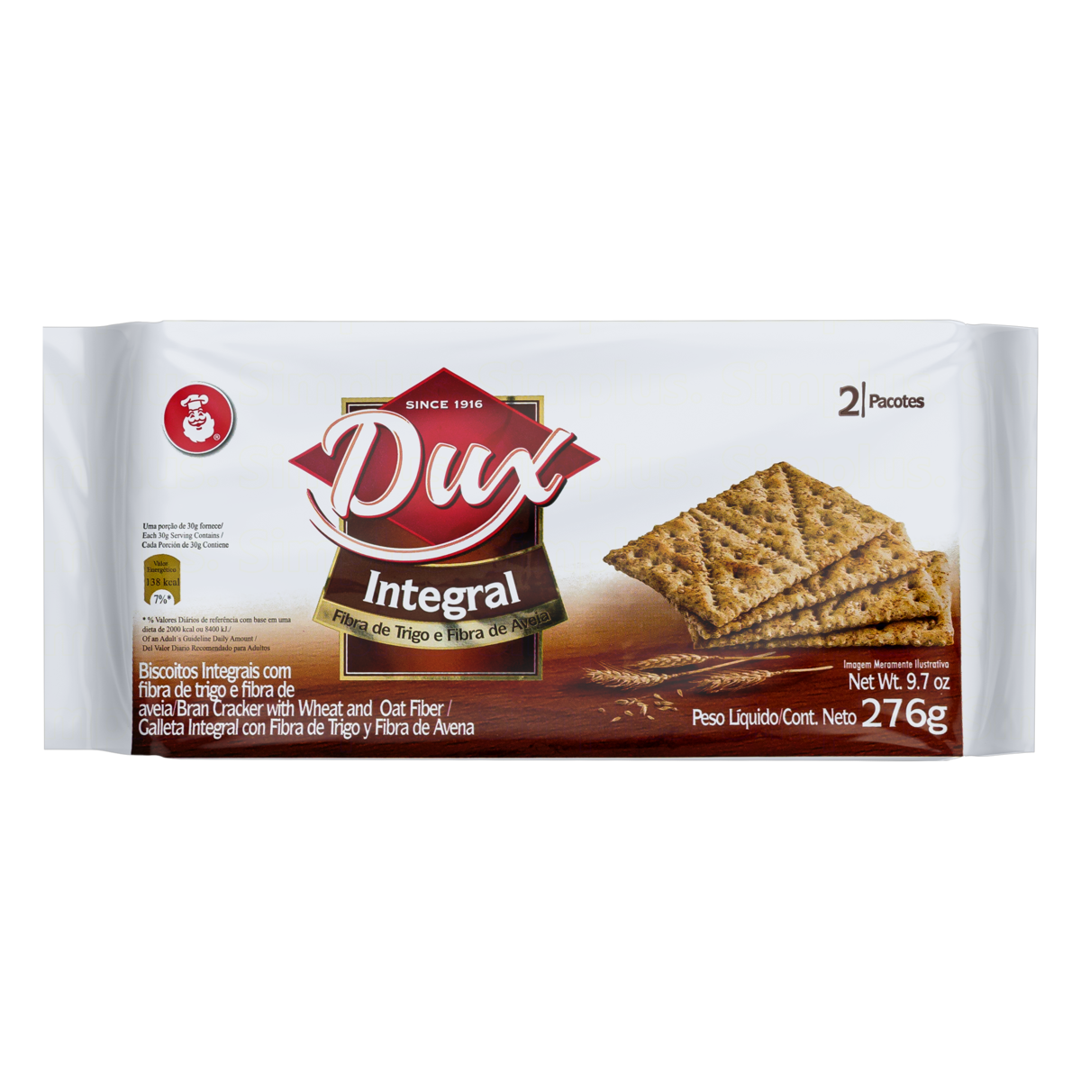 CRACKERS DUX INTEGRAL 276G