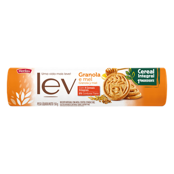 BISCOITO MARILAN LEV GRANOLA E MEL 150G