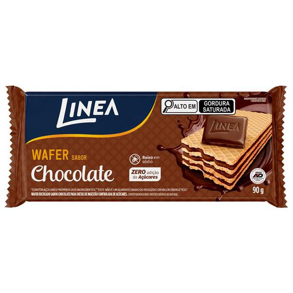 BISC. WAFER LINEA S/ ACUCAR CHOCOLATE  90G