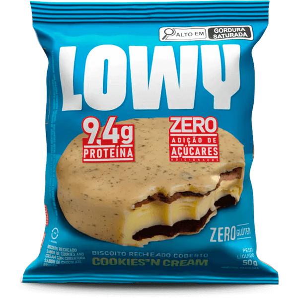 BISCOITO RECHEADO LOWY COOKIES CREAM 50G