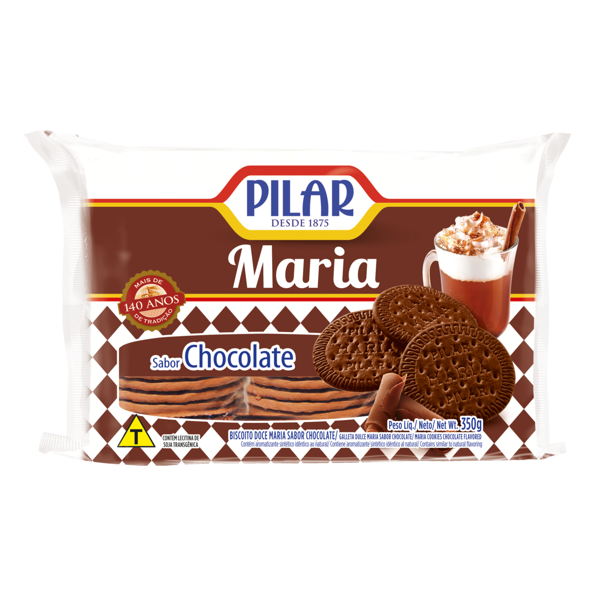 BISC PILAR MARIA CHOC 350G