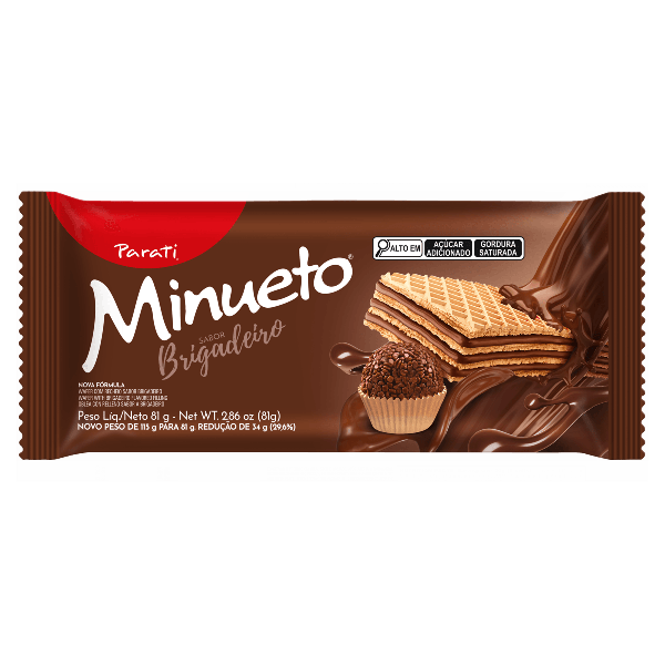 WAFER MINUETO PARATI 81G BRIGADEIRO