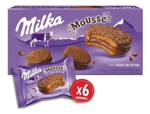Biscoito Mousse C/6 Un 252g Milka
