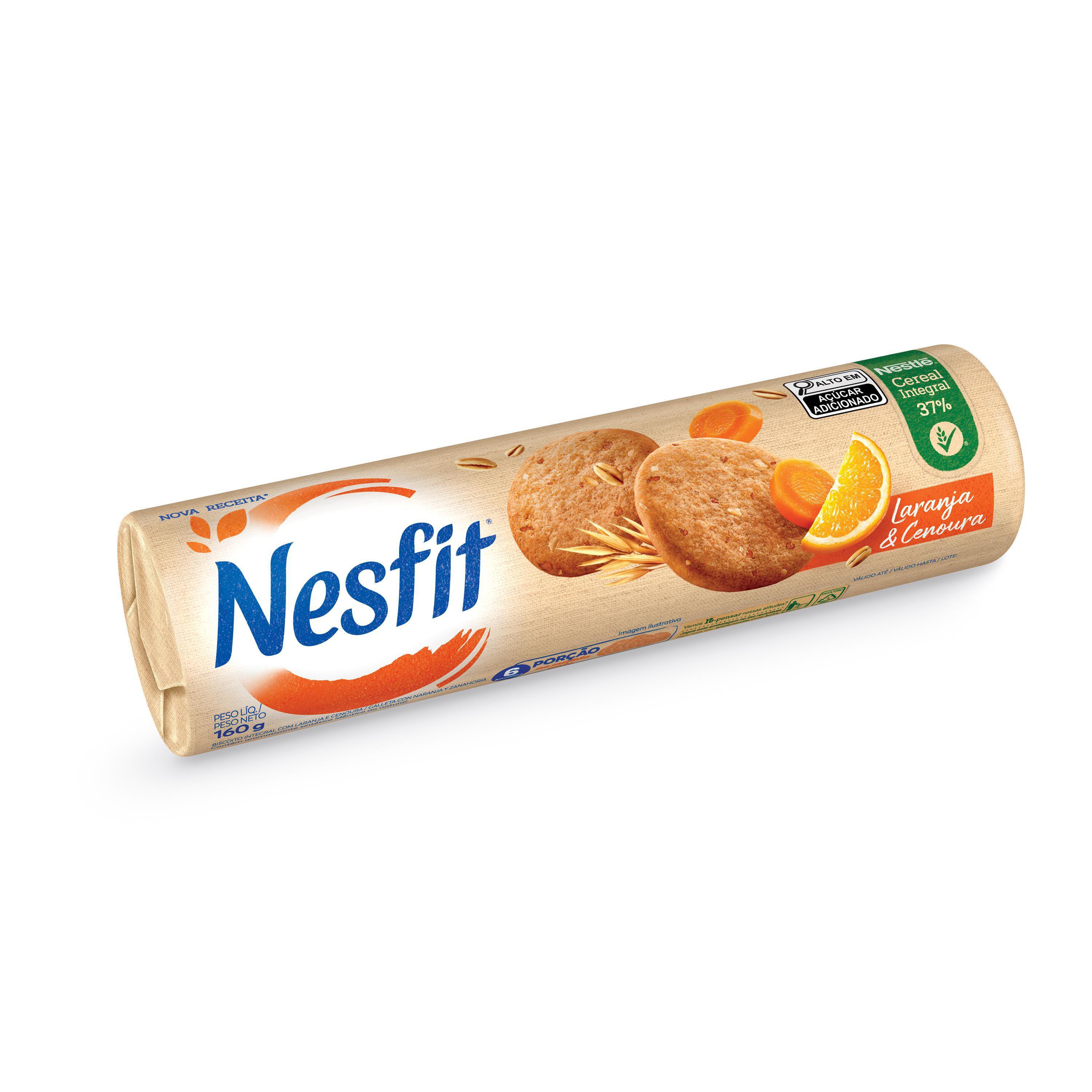 BISC NESTLE NESFIT LARANJA E CENOURA 160G