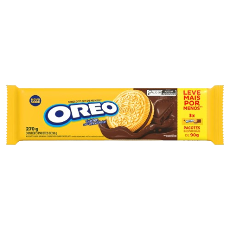 BISC RECH OREO TRIPACK 3X90GR GOLDEN CHOCOLATE