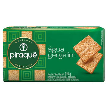 BISCOITO PIRAQUE AGUA GERGELIM 215G