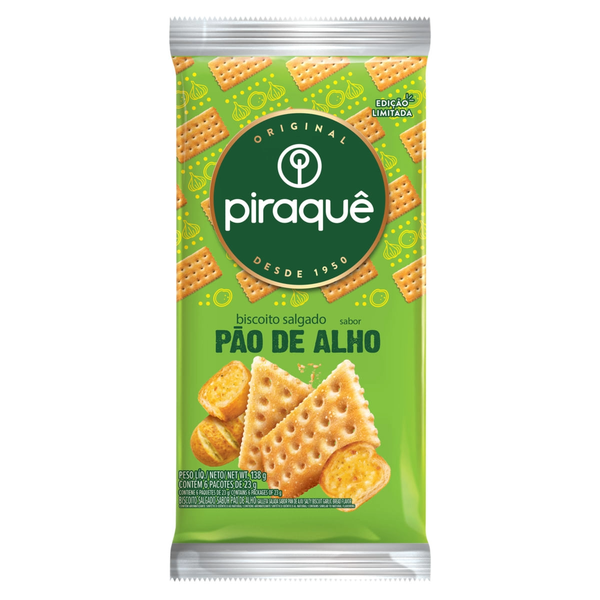 PIRAQUE BISC SALGADO PAO DE ALHO 138G