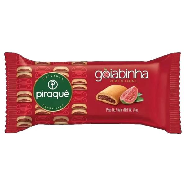 BISCOITO PIRAQUE ROLADINHO GOIABA 75G
