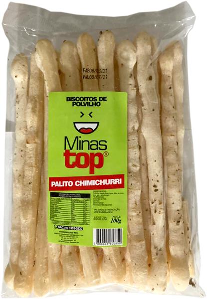 BISCOITO DE POLVILHO SABOR CHIMICHURRI MINAS TOP 80G