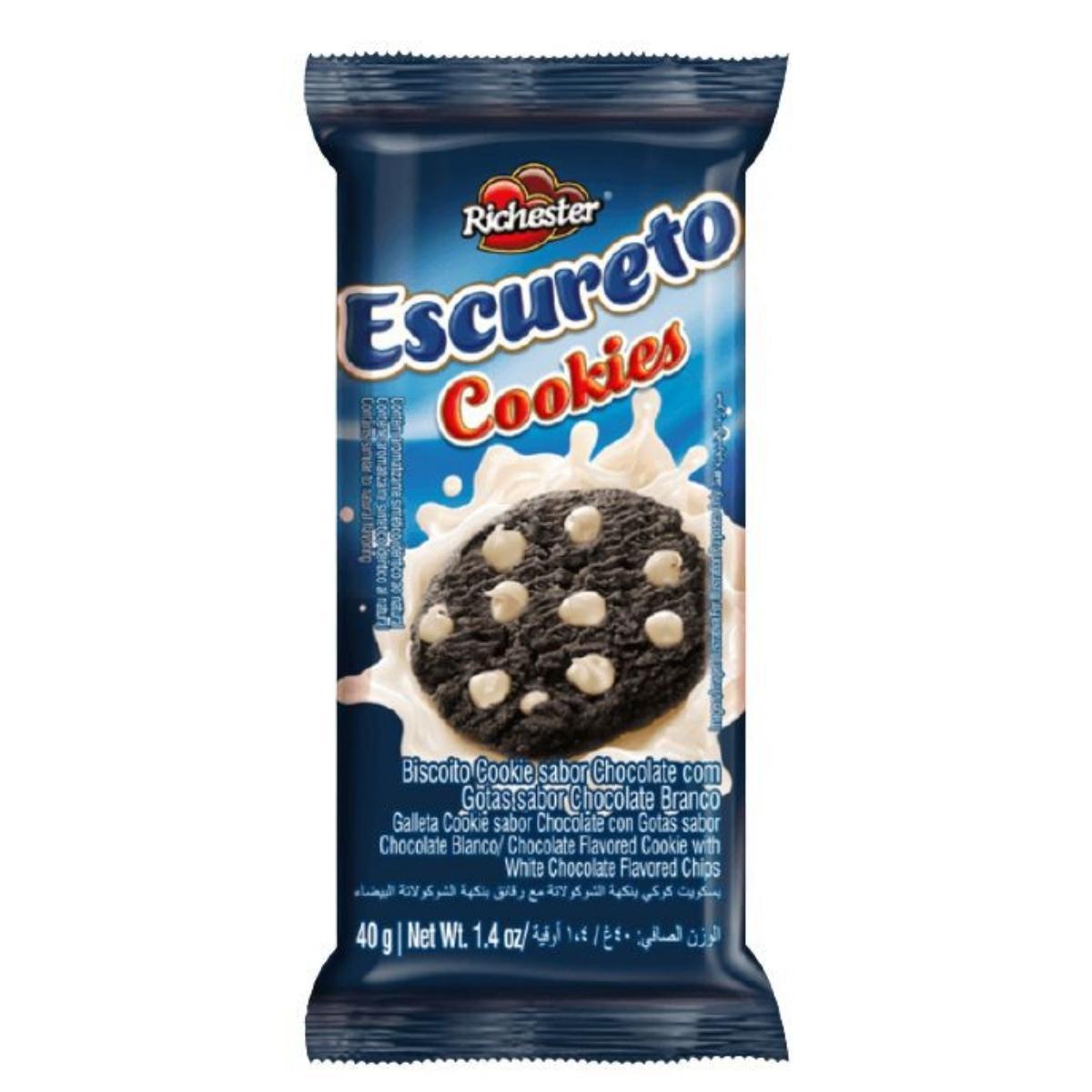 BISCOITO RICHESTER COOKIE 40G ESCURETO