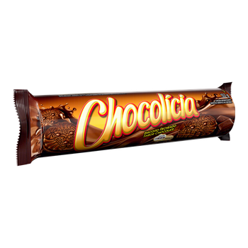 BISCOITO CHOCOLICIA  RECHEADO SABOR CHOC