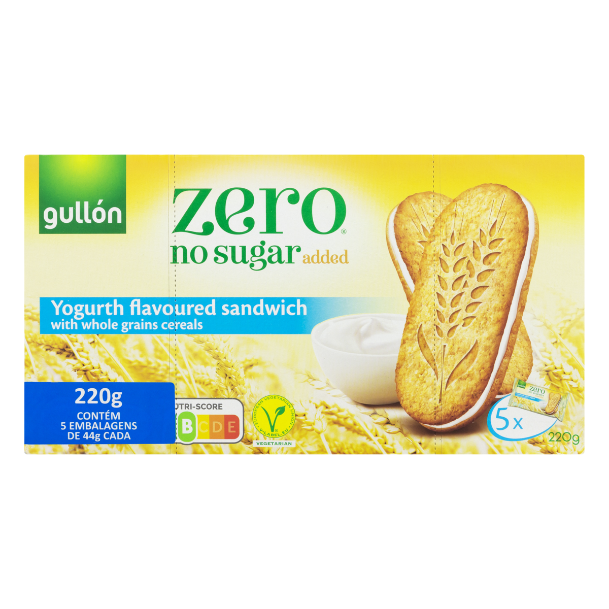 Biscoito Sugar Free Gullon 220g Sandwich Yogurt