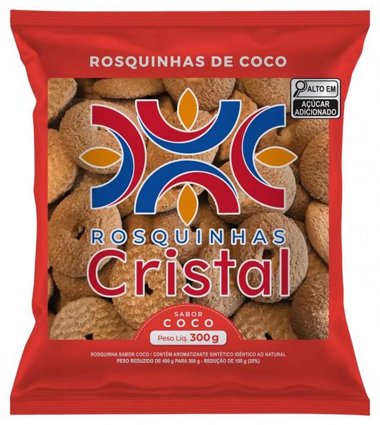 ROSQUINHA CRISTAL 300G COCO