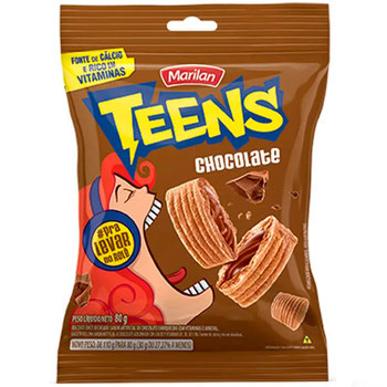 BISCOITO MARILAN TEENS CHOCOLATE 80G