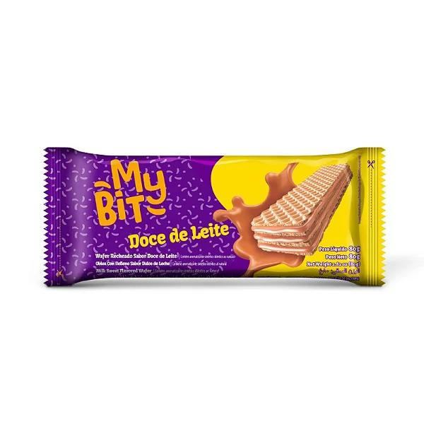 Biscoito Wafer My Bit Doce De Leite 80gr