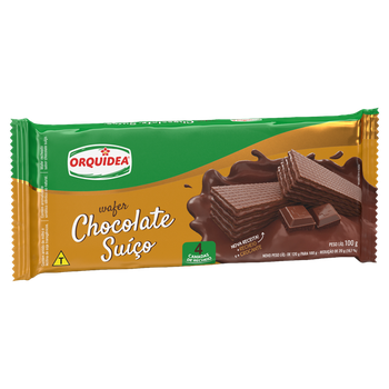 BISCOITO ORQUIDEA WAFER CHOCOLATE SUICO