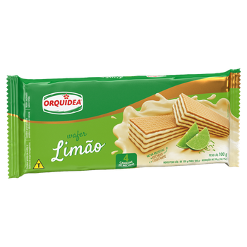 BISCOITO ORQUIDEA WAFER LIMAO 100G