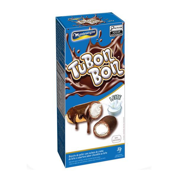 Biscoito Tubon On Wafer 30g Leite