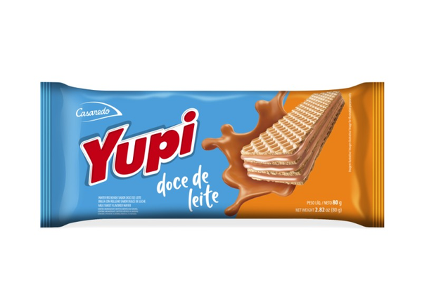 WAFER CASAREDO YUPI DOCE DE LEITE 80GR