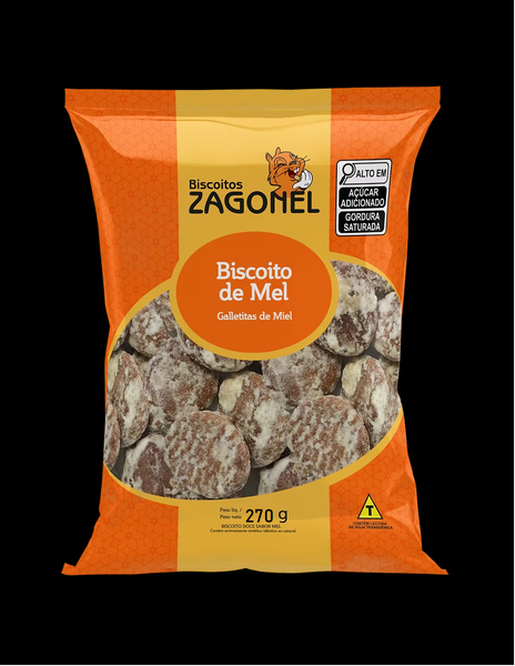 PAO DE MEL COM GLACE ZAGONEL 270GR