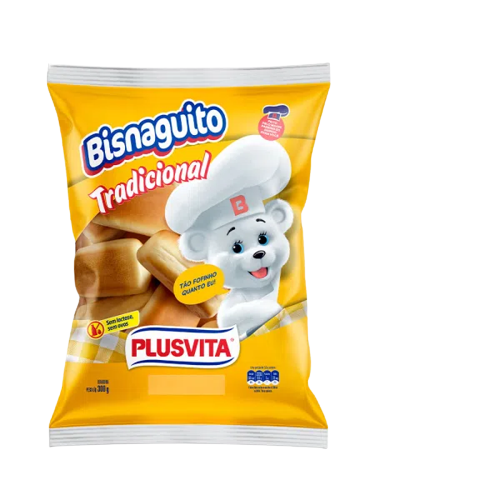PAO BISNAGA BRANCA PLUSVITA 280G