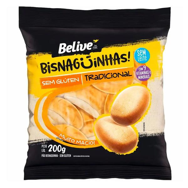 BISNAGUINHA BELIVE S/GLUTEN TRADICIONAL 200G
