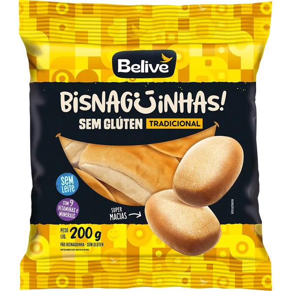 Bisnaguinha Belive 200g S/Glúten Tradicional