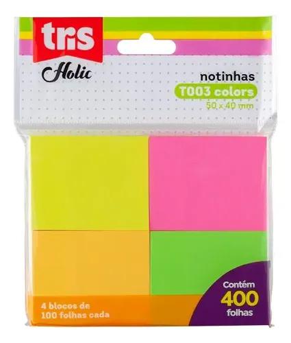 BLOCO ADES TRIS C/4 COLOR