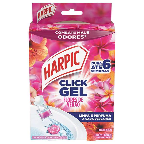 HARPIC CLICK GEL 3UNI FLORES DE VERAO