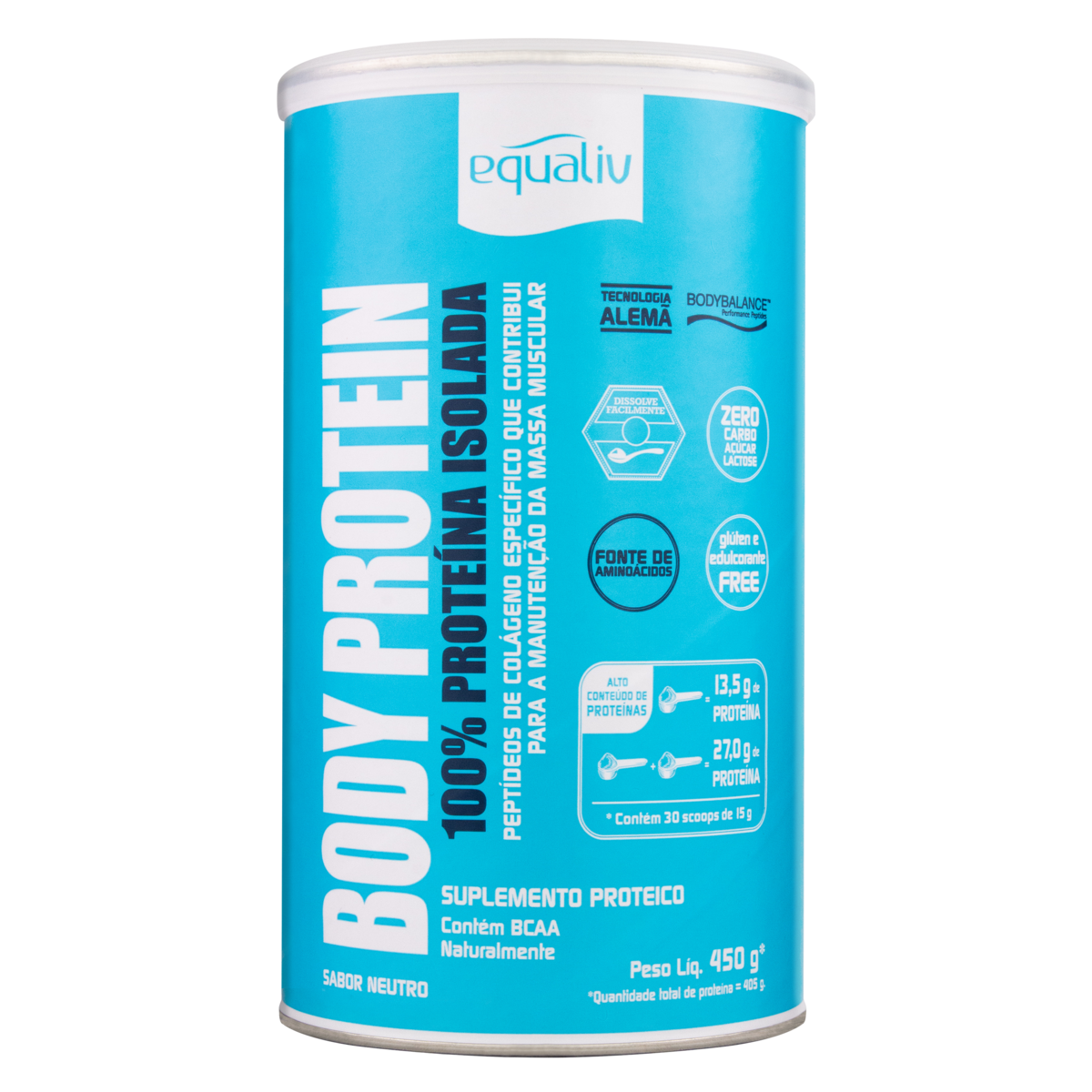 Body Protein Neutro Equaliv Lata 450g