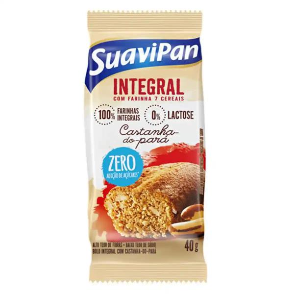 Bolinho  Suavipan Zero 40g Integral Castanha Para