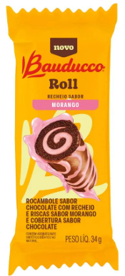 BOLINHO BAUDUCCO ROLL MORANGO 34G