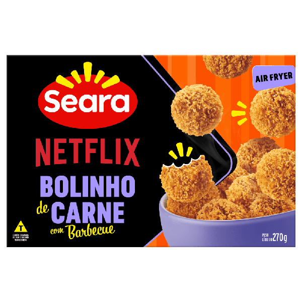 SEARA NETFLIX BOLINHO DE CARNE SUINA 270G