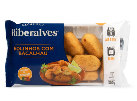 Bolinho com Bacalhau Riberalves Congelado 300g