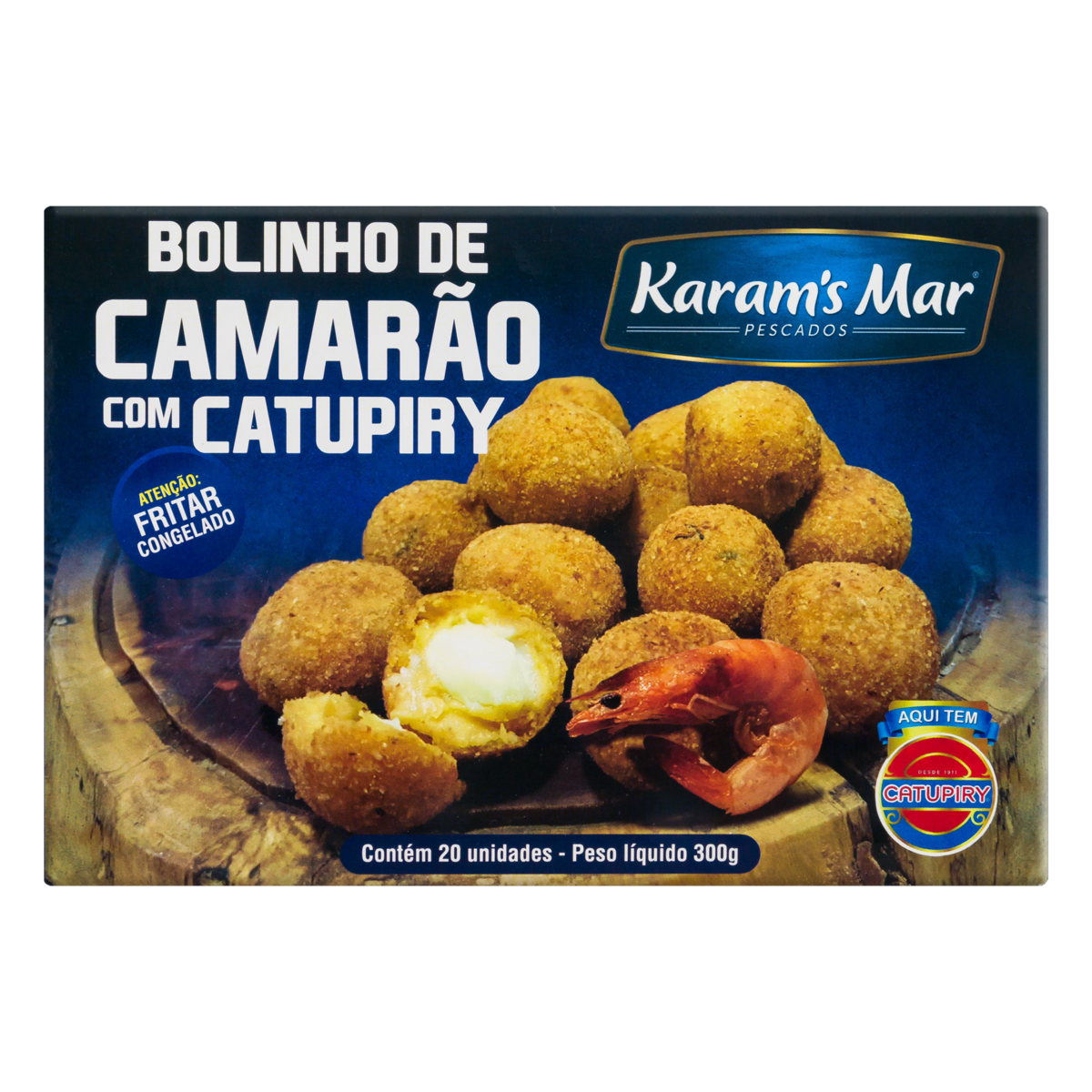 BOLINHO DE CAMARAO C/ CATUPIRY KARAM'S MAR 300G