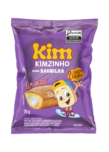 MINIBOLO BAUNILHA 80G KIM