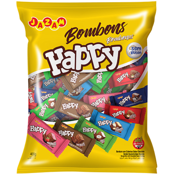 BOMBOM HAPPY MISTO POTE 400G JAZAM