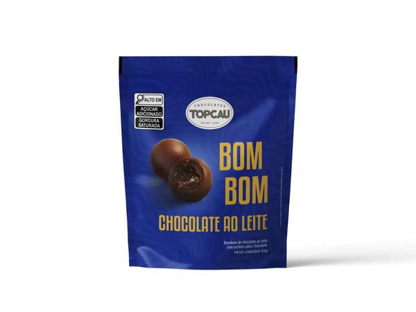 Chocolate Bombom Topcau Pouch  55GR Ao Leite