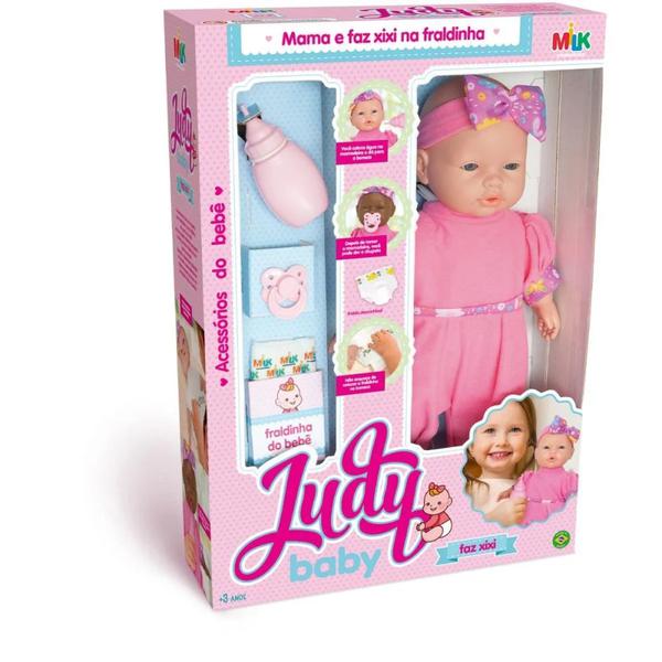 BONECA JUDY BABY FAZ XIXI 34 CM