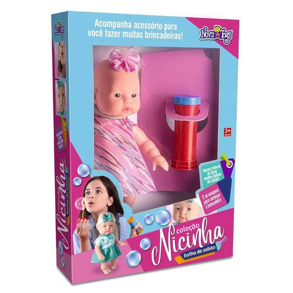 BONECA NICINHA BOLHA SABAO NOVA TOYS 23CM