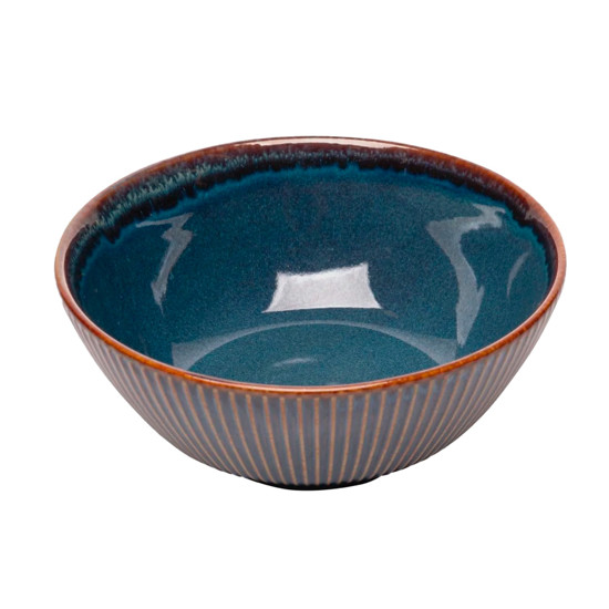 BOWL CERAMICA LYOR LINEAR 16X7CM AZUL REF.220651