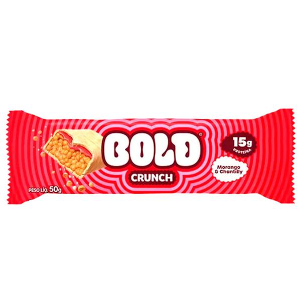 BARRA PROT BOLD CRUNCH 50G MORANGO CHANT