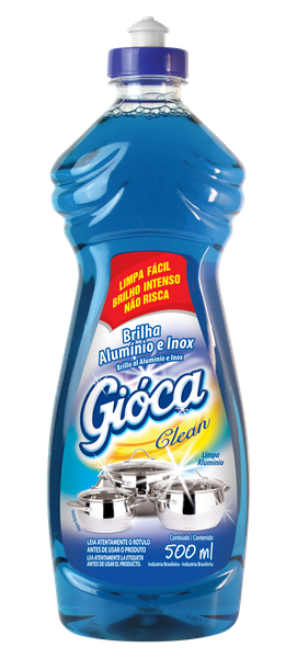 LIMP BRILHA ALUM E INOX GIOCA 500ML CLEA