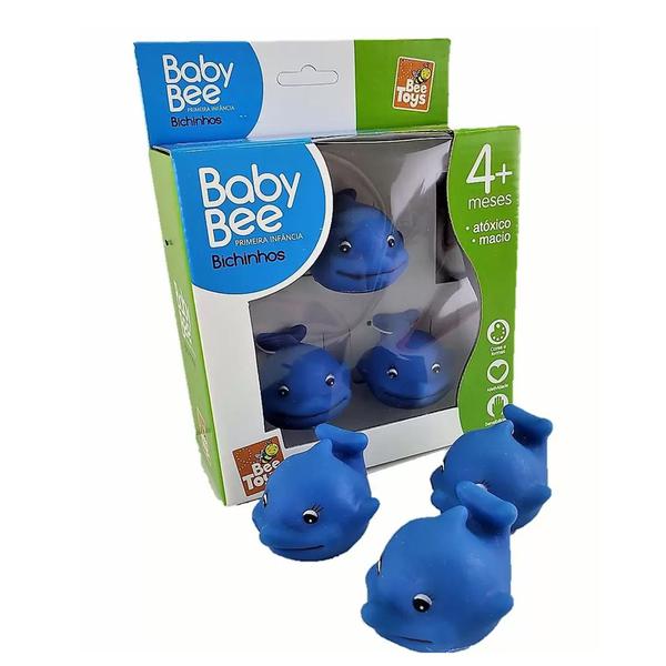 BRINQUEDO GOLFINHOS DE VINIL BABY BEE PRIMEIRA INFANCIA