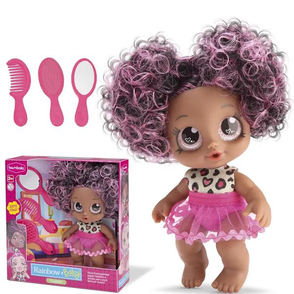 BRINQ BAMBOLA R.859 BONECA BABY RAINBOW
