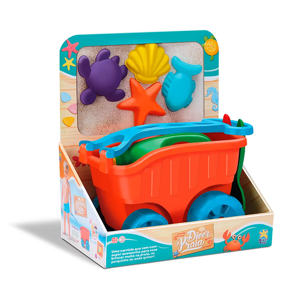 BRINQ. DIVERTOYS CARRIOLA C/ ACESSRIO