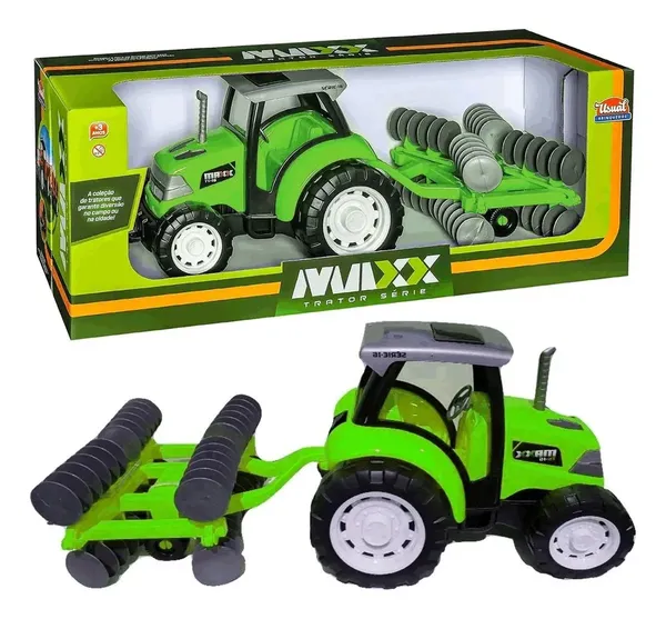 BRINQ. CARRO TRATOR ARADO