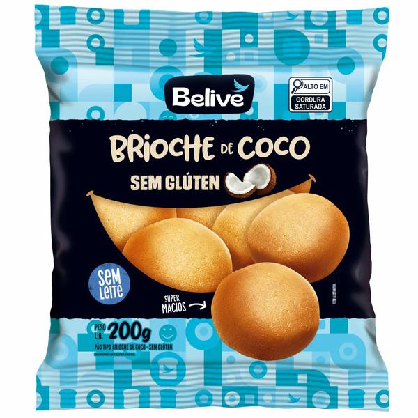 PAO BELIVE 200G BRIOCHE DE COCO S/GLUTEN