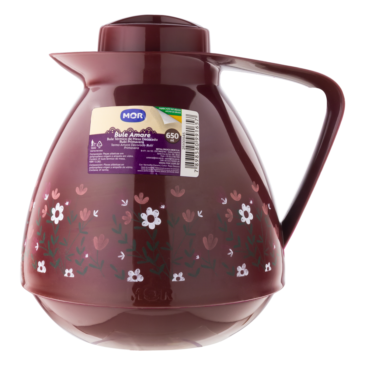GARRAFA T. BULE AMARE MOR 650ML RUB
